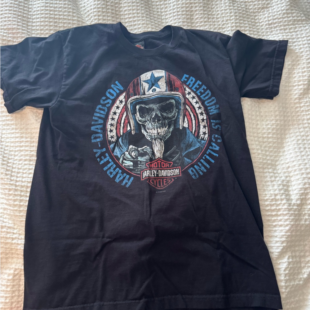 Harley-Davidson Black Freedom Skull Tee